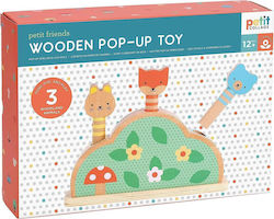 Petit Collage Baby Toy Pop Up Petit Friends made of Wood for 12++ Months