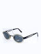Le Club Unisex Sonnenbrille mit Gray Gestell und Blau Linse