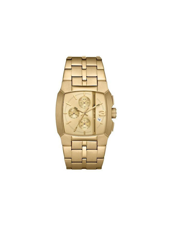 Diesel Cliffhanger Watch Chronograph Battery in Gold Color