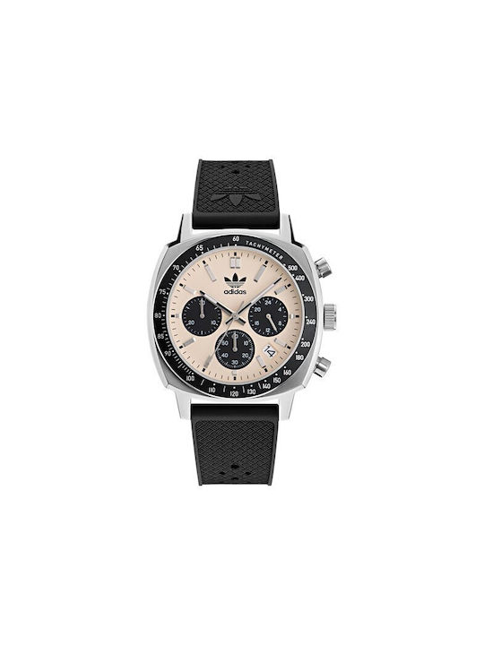 Adidas Fashion Uhr Chronograph Batterie in Schwarz Farbe