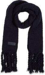 Tommy Hilfiger Women's Wool Scarf Navy Blue