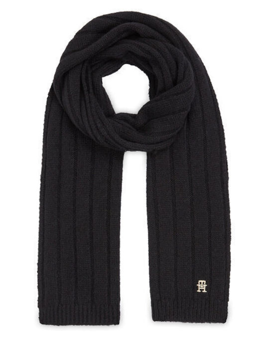 Tommy Hilfiger Women's Wool Scarf Black