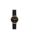 Skagen Watch with Black Leather Strap