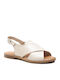 Flache Sandalen für Damen in Beige Farbe