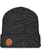 Ribbed Beanie Cap Black