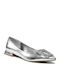 Damen Ballerinas in Silber Farbe