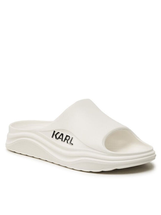 Karl Lagerfeld Men's Slides White