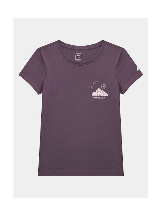 4F Tricou pentru copii Violet