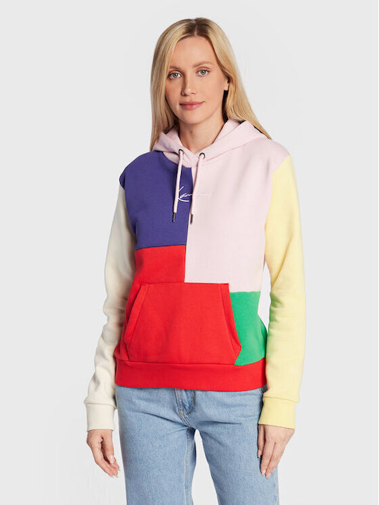 Karl Kani Signature Block Women's Hooded Sweatshirt Color.