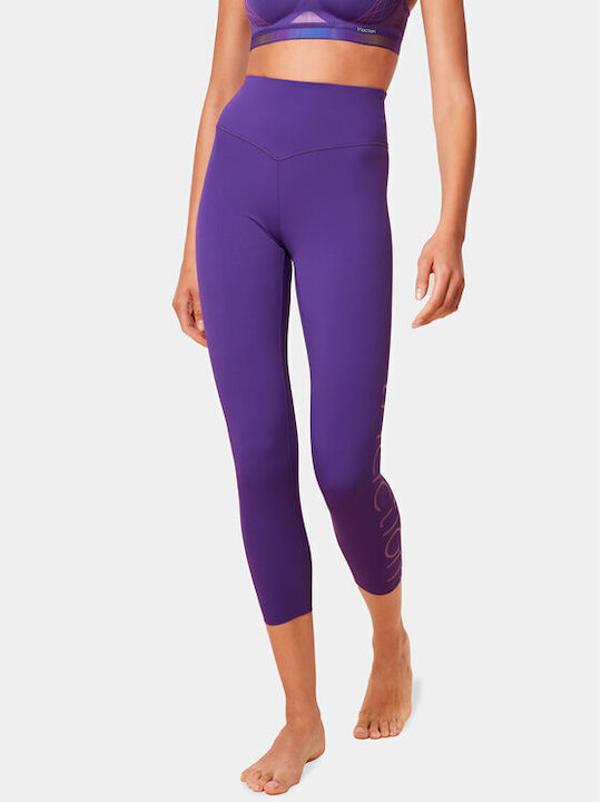 Triumph Frauen Gekürzt Leggings Hochgeschnitten purple 10215957-6848