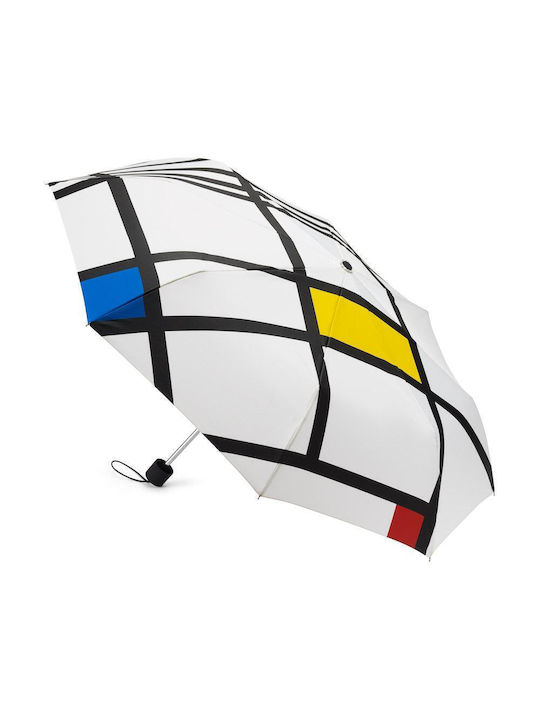 Moma Mondrian Ομπρέλα Βροχής Σπαστή Πολύχρωμη