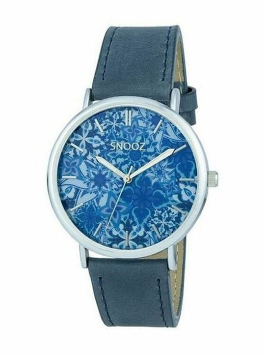 Snooz Men's Watch 40mm Battery with Gray / Gray Leather Strap
