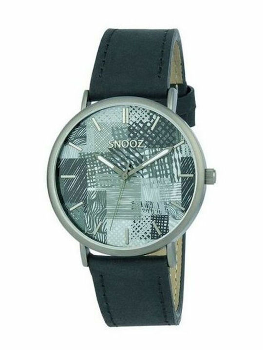 Snooz Men's Watch 40mm Battery with Black Leather Strap