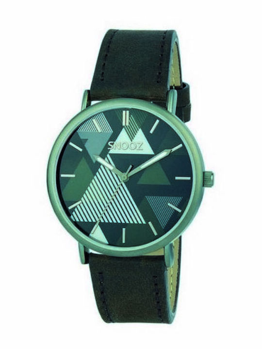 Snooz Men's Watch 40mm Battery with Black Leather Strap