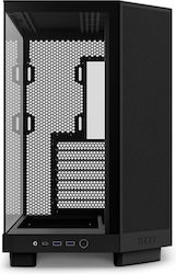 NZXT H6 Flow Gaming Midi Tower Computer Case with Window Panel Black