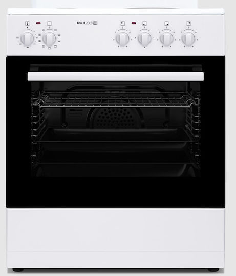 Philco Κουζίνα 60lt με Εμαγιέ Εστίες Π59.8εκ. Λευκή