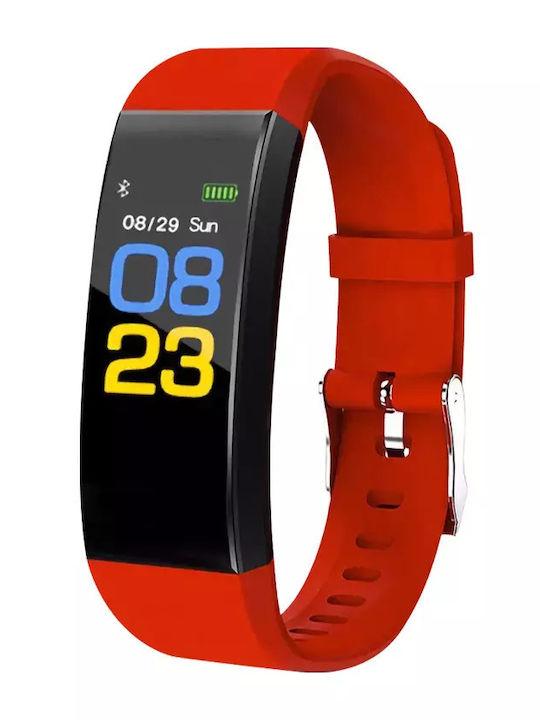 CleverWatch V1 080044 Activity Tracker με Παλμογράφο Κόκκινο Skroutz.gr