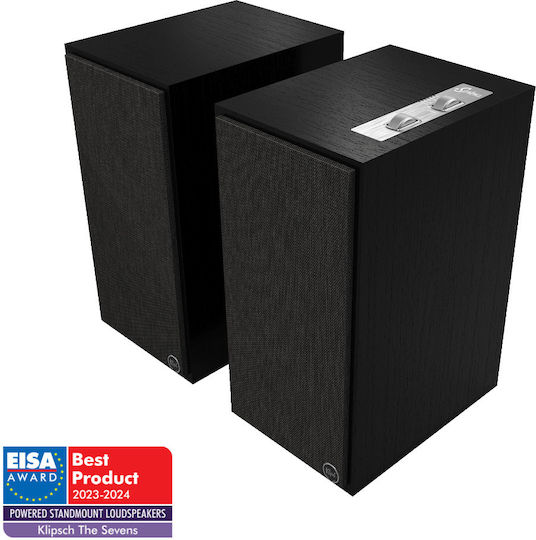 Klipsch The Sevens Αυτοενισχυόμενα Ηχεία με Bluetooth 200W (Ζεύγος) Μαύρα
