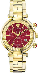 Versace Watch with Metal Bracelet Gold