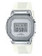 Casio G-shock Ψηφιακό Γυναικείο Ρολόι 43.8mm Χρονογράφος Μπαταρίας με Λευκό Καουτσούκ Λουράκι
