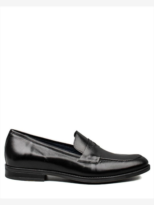Δερμάτινα Ανδρικά Loafers σε Μαύρο Χρώμα