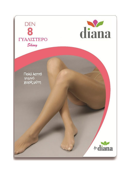 Diana Women's Pantyhose Sheer 8 Den Black
