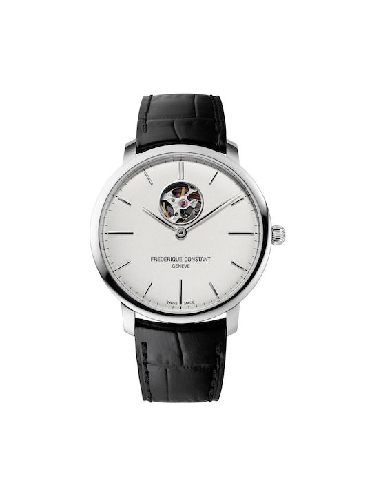 Frederique Constant Classic Slimline Ρολόι Αυτόματο σε Ασημί Χρώμα