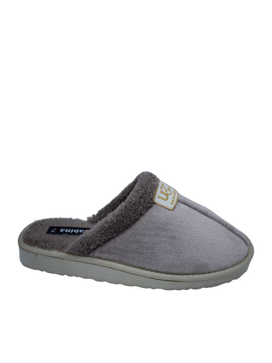 Winter Women's Slippers with Fur Beige