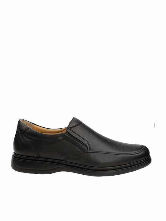 Leder Herren Mokassins in Schwarz Farbe