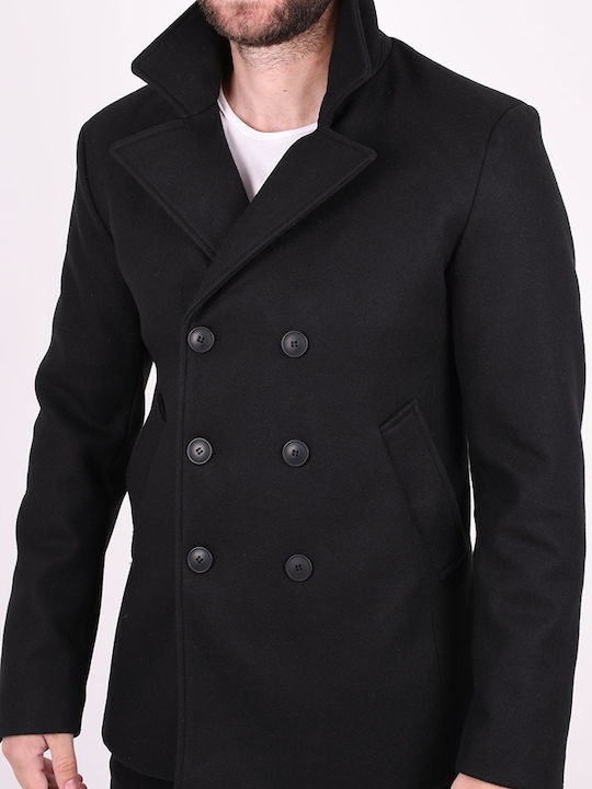 Enos Men's Half Coat Black