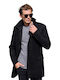 Tony Maker Men's Half Coat Black