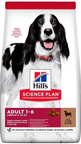 Hill's 14kg Dry Food for Adult Medium Breed Dogs with Lamb