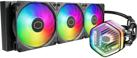 CoolerMaster MasterLiquid 360 ATMOS Water Cooling System AIO CPU With 3 120mm Fans And ARGB Lighting