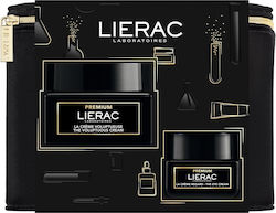 Lierac Premium Crème Voluptueuse Hautpflegeset für Anti-Aging mit Gesichtscreme , Augencreme & Kulturtasche 50ml