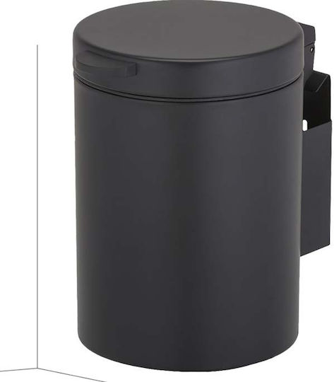 Geesa 644 Καλαθάκι Μπάνιου 5lt Μαύρο