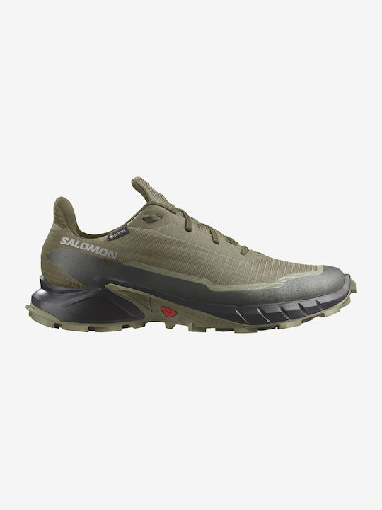 Salomon Alphacross 5 Gore-tex Ανδρικά Αθλητικά Παπούτσια Trail Running Olive Night