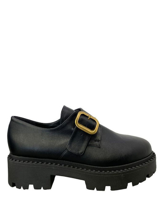 Basic Γυναικεία Loafers σε Μαύρο Χρώμα