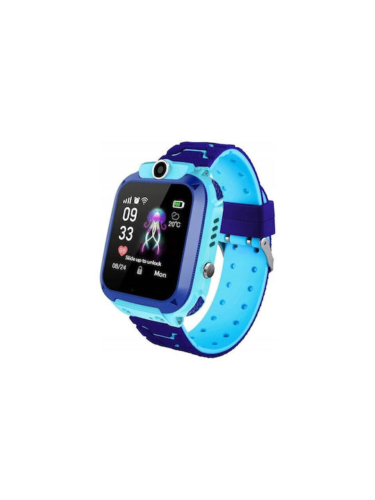 Kids Smartwatch with GPS and Rubber/Plastic Strap Blue