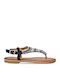 Flache Sandalen für Damen in Schwarz Farbe
