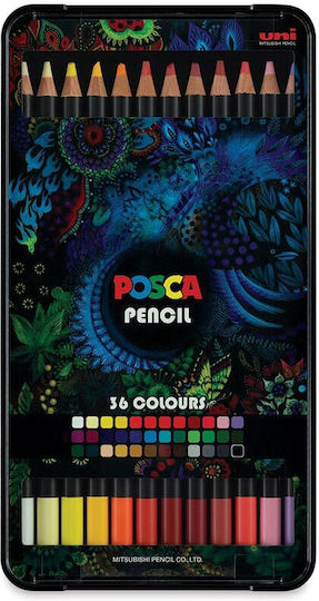 Posca Комплект цветни моливи 36бр Пакет от 1 опаковки