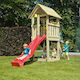 Showood Wooden Play Tower Kiosk 008.001.001.001-1.20 with Slide Multicolour