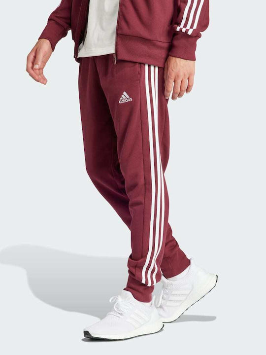 adidas Essentials French Terry Sweatpants with Elastic Bordeaux