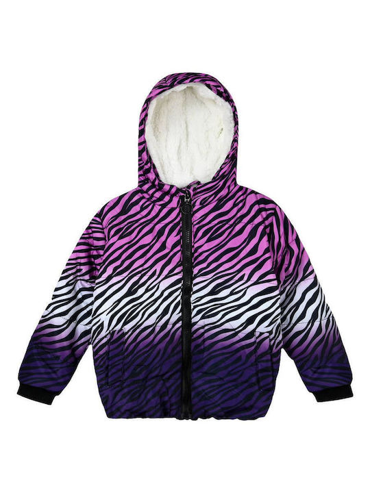 Kids' Casual Jacket with Hood Purple