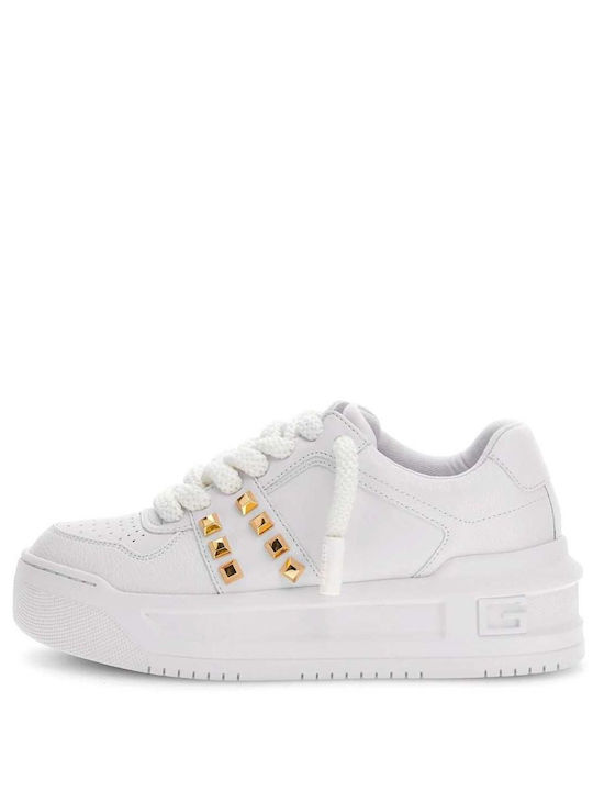 Guess Γυναικεία Sneakers Λευκά