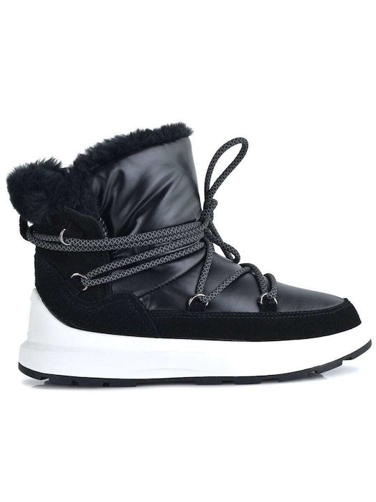 Kelara Snow Boots with Fur Black