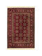 Newplan Persia 315 Teppich Rechteckig Synthetisch,Polyester/Cotton/Leather mit Fransen Burgundy