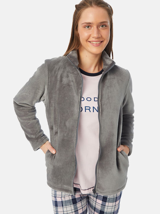 Minerva De iarnă Set Pijamale pentru Femei Grey