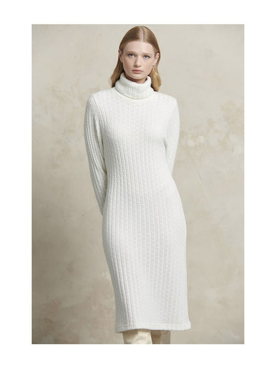 Matis Fashion Midi Kleid Off White