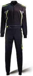 Speed Racewear Detroit HS-3 Pentru bărbați Costum Pilot Kart Black / Neon Yellow / Grey