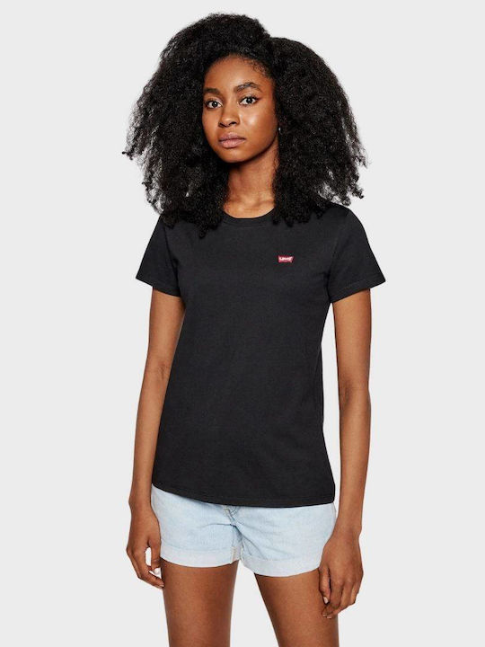 Levi's Women's Athletic T-shirt Black - 0008